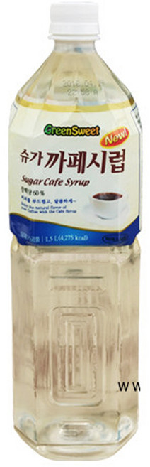대상 그린스위트 슈가 카페시럽 1.5L, 1개