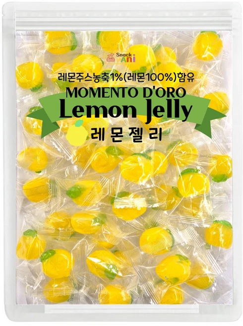 스낵파니 모멘토도로 레몬젤리 까먹는젤리, 1개, 500g - 쿠팡