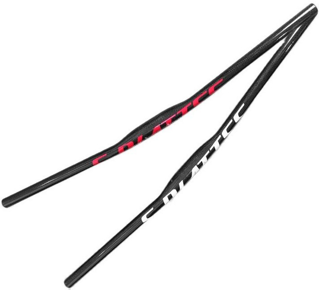 싱크로스 크롬 로고 산악 핸들바 블랙 풀 카본 MTB 자전거 플랫 라이즈 31.8mm 피팅, 03 Flat-720mm