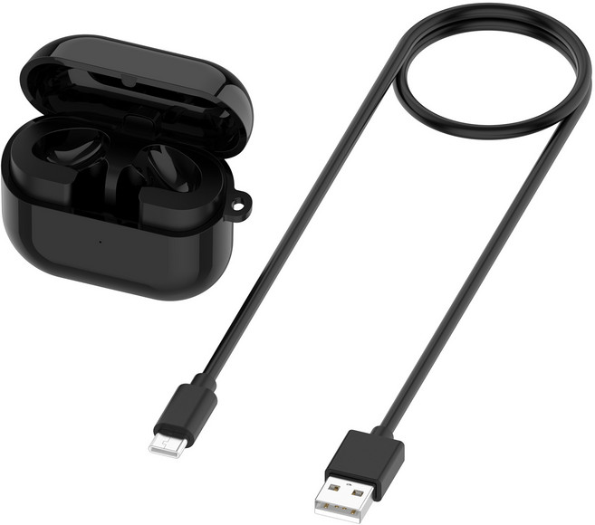 MOKIN 갤럭시버즈3 버즈3 프로 무선 충전 케이스 Galaxy Buds3&Buds3 Pro 호환, 블랙, R530 버즈3, 1개