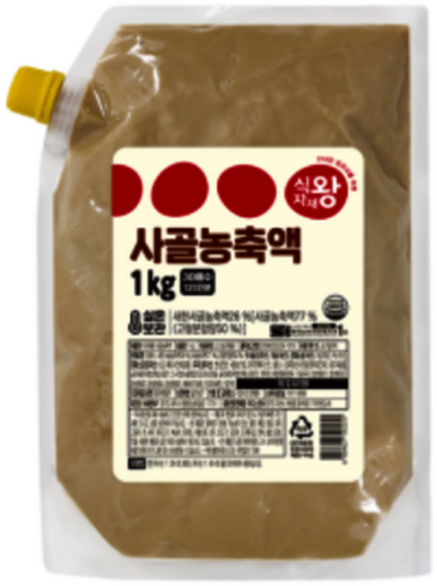 식자재왕 사골농축액 사골육수 대용량 업소용, 1개, 1kg