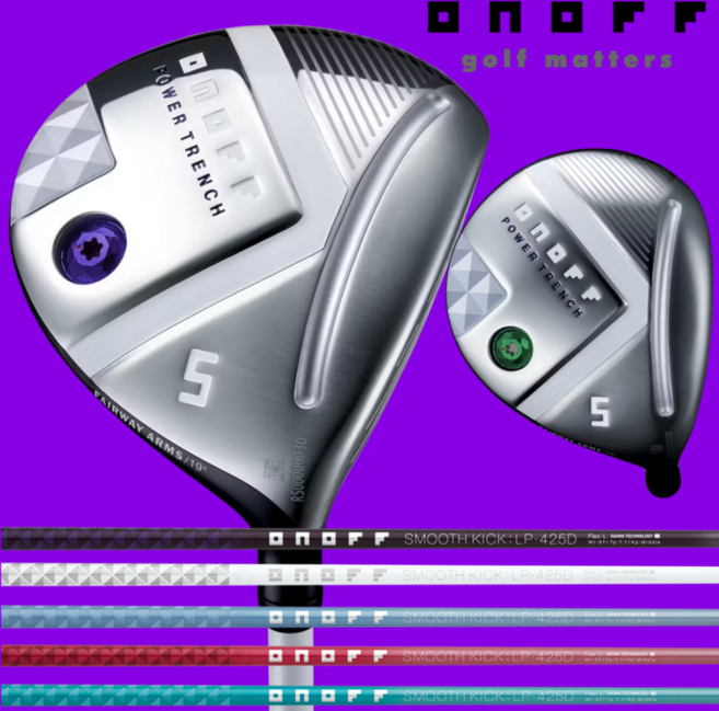 다이와 온오프 (2025년) LP 425 여성용 페어웨이 우드 색상 3번 16도 L 화이트, 스카이블루, 5번 19도 A