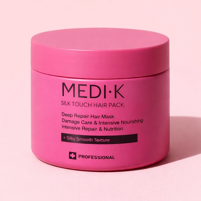 약국입점 메디케이 실크터치 헤어팩 대용량 300ml 극손상 복구 단백질 트리트먼트 탈색 탄머리 손상모 클리닉, 1개 - 쿠팡