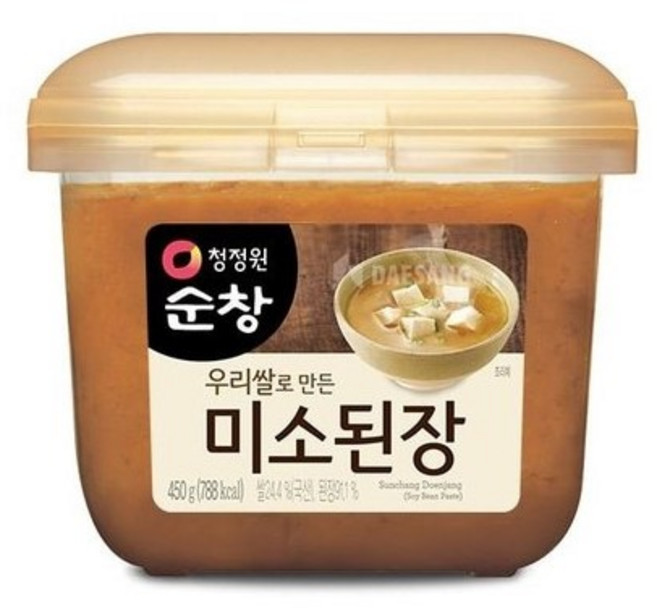 청정원 순창 우리쌀로만든 미소된장, 450g, 7개