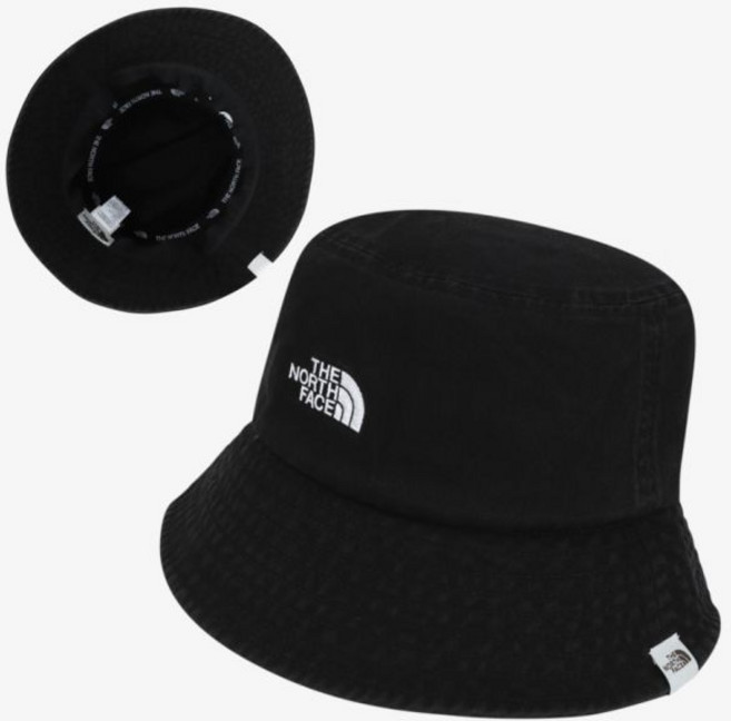 [매장판] 노스페이스 화이트라벨 모자 벙거지 남녀공용 로고 심플 버킷 햇 블랙 NE3HS00J, L