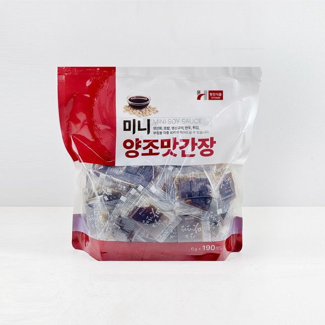 현진 미니간장 6gx190 10봉 1박스, 12kg