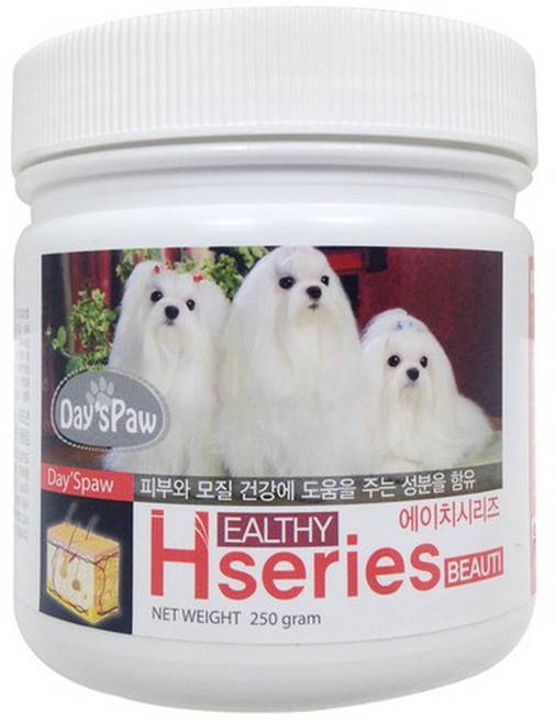 데이스포 강아지 에이치시리즈 영양제, 250g, 피부/피모, 1개