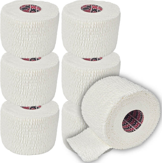 [5+1] 1티어 훅그립테이프 볼링 크로스핏용 훅그립 중약지, 티타늄화이트(Titanum White), 6개