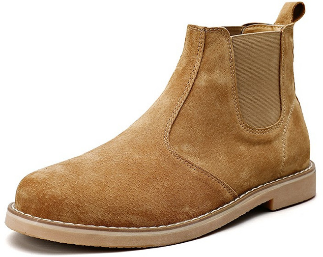 에쥬아 남자 스웨이드 첼시부츠 클래식 빈티지 수제 소가죽 부츠