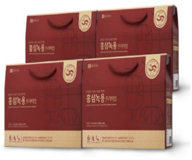 [KT알파쇼핑]종근당건강 6년근 홍삼녹용프리미엄 3개+ 증정1박스 50mlx30포, 4개