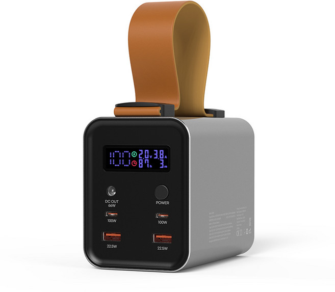 출력량 100W 대용량 배터리셀 60 000mAh 2개의 분리된 출력회로 5개의 포트 USB-A USB-C DC출력 6014TQPB