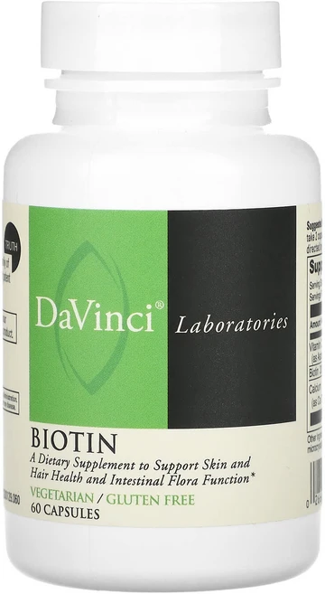DaVinci Laboratories 비오틴 캡슐 60정, DaVinciLaboratories비오틴캡슐60정 - 쿠팡