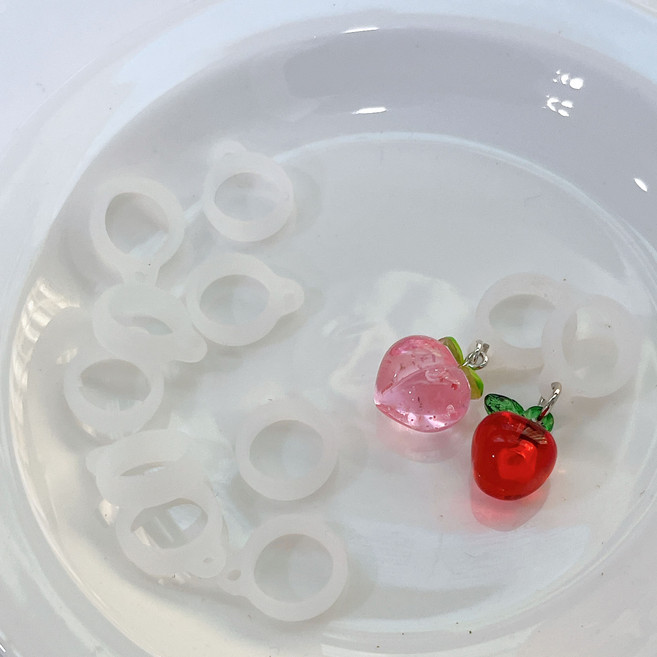 흐뭇마켓 메지루시 우산 립밤 키링 실리콘 고무 링, 링 1개 + 오링 1개, 링 1개 + 오링 1개