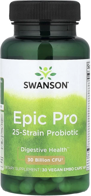 몸관리하세요 겨울입니다 Swanson Epic Pro 균주 25종 프로바이오틱 300억CFU Vegan Embo Caps® 30개입 특별관리진행, SwansonEpicPro균주25종프로바이오틱300억C, 1개, 30 - 쿠팡
