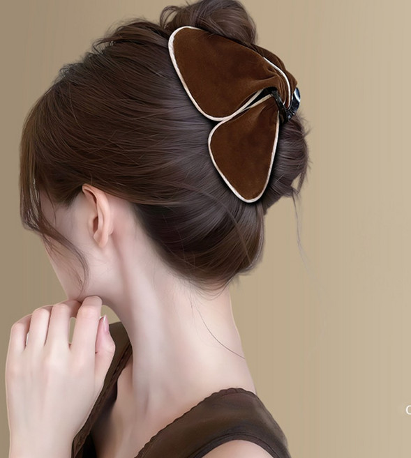 salimm 여성 고급진 나비모양 반묶음 올림머리 헤어 집게핀