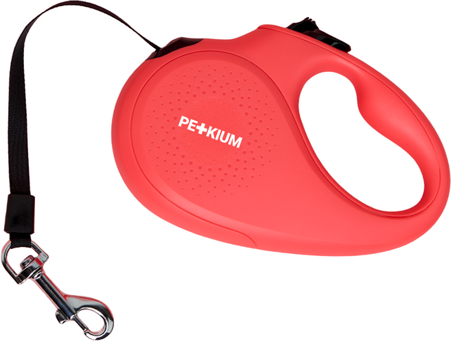 페키움 데일리핏 자동리드줄 강아지 산책줄 목줄 PRL-01, 페키움 PRL-01 핑크, 1개