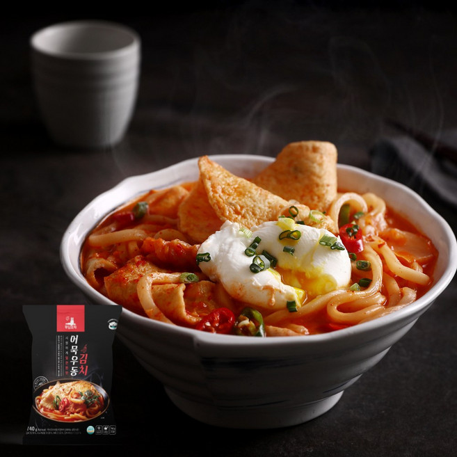 푸딩팩토리 김치어묵우동 770g 전골 밀키트 캠핑요리 술안주, 1개