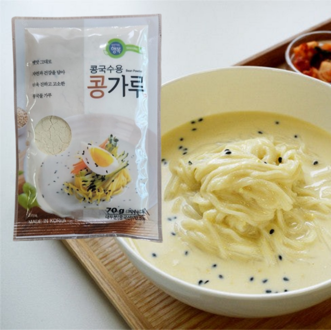 콩가루 1인분 콩국수용 콩가루 70g 간편한 소포장, 10개