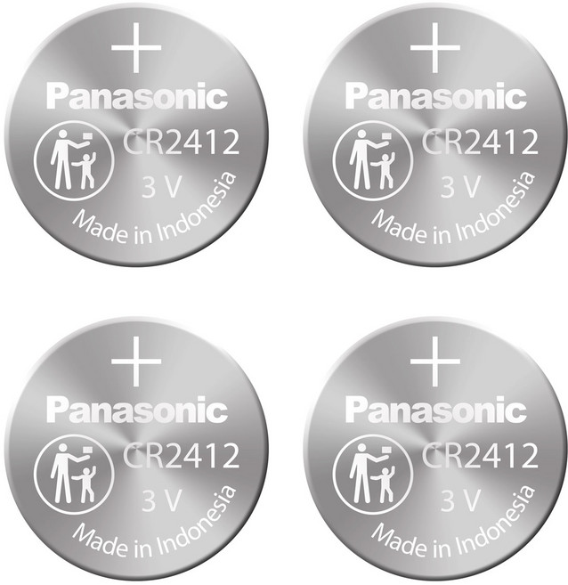 파나소닉 코인건전지 CR2412, 4개입, 1개