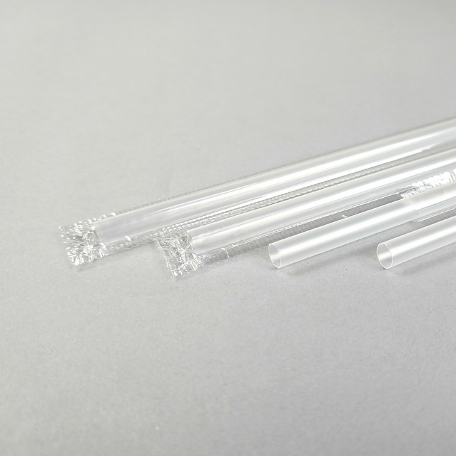 다빈 개별포장 긴 빨대 28cm 투명 500개, 1세트