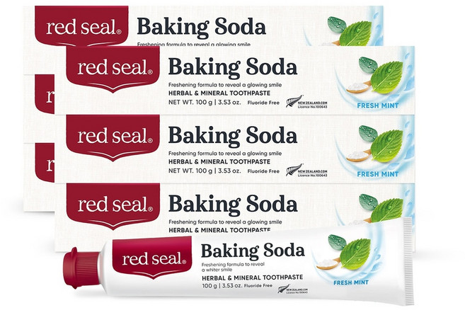 레드씰 치약 100g x 6 - 베이킹소다 구강케어, 6개