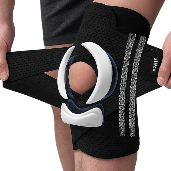 플렉시온 무릎보호대 메쉬 러닝 슬개건, 메쉬블랙, 1개