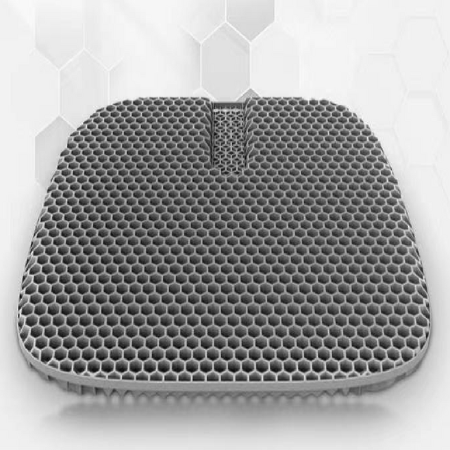 제이가 시원한 벌집 구조형 쿨 방석 차량의자 사무실의자 학교의자 도서관 의자, 그레이
