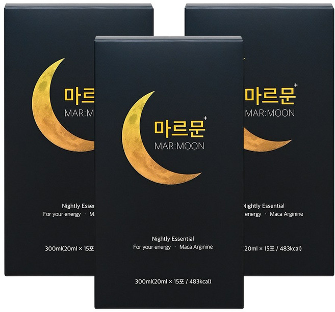 아자차 마르문 남성 아르기닌 마카 아연 야관문 고함량 액상스틱, 300ml, 3개