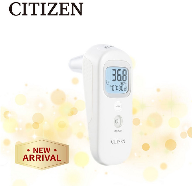 CITIZEN 星辰 額耳溫槍 CTD711 四種量測模式 輕巧好握 一秒快速測溫, 1個