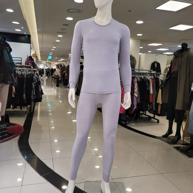 [쇼핑점] 비비안 고급스러운 착용감을 주는 실크 남성 내의 상하 세트 LG6276S