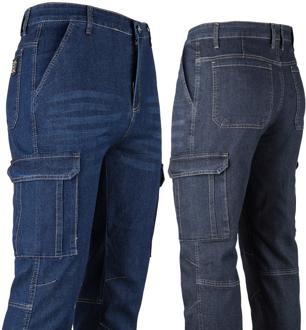 피크나인 CCPN-11228 여름 데님 카고팬츠 남성 스판 남자 청 등산 바지 건빵 작업복