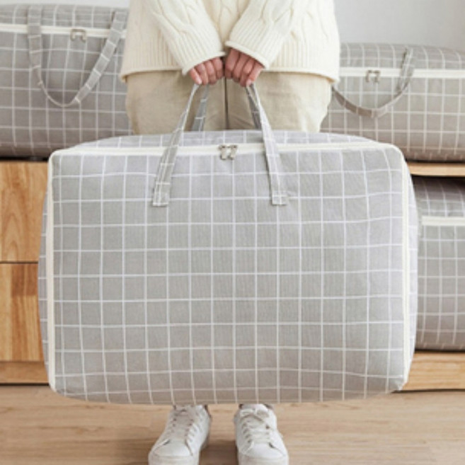 옷장 정리 리빙박스 겨울 이불 의류 보관 대용량 패브릭, 1개, 라이프원 패브릭 이불정리함 트리_특대형