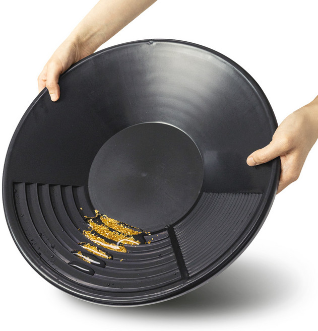 사금 채취 추출 도구 장비 금 패닝 접시 LUAZ-GX, 블랙, 1개