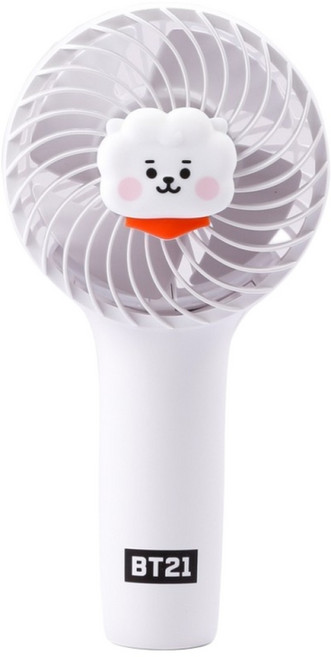BT21 MINI HANDY FAN RJ 角色手持風扇 三段風速 輕巧便攜, 詳見包裝