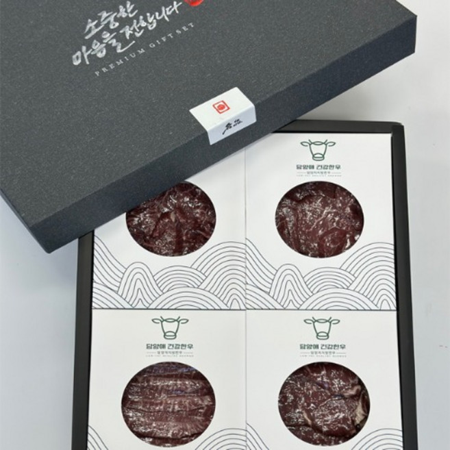 [담우] 담양애 건강한우 패밀리 한우세트 1.2kg(치마살+부채살+안심+채끝) 각300g, 1개