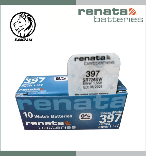 레나타 397 sr726sw 스위스 시계전지, 레나타 397 (SR726SW), 1개입