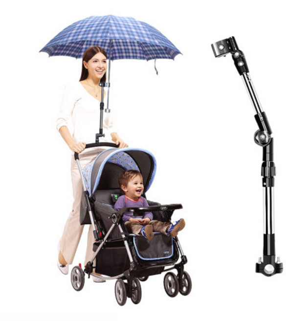 자전거 유모차우산 휠체어 양산 우산 스탠드 고정 지지대 홀더 거치대, 기본형 관절형, 1개