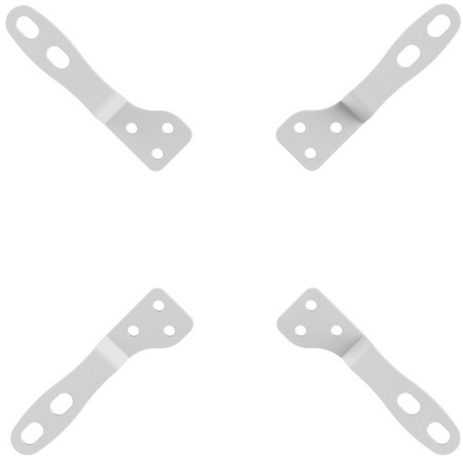 큐빅스 벽걸이 VESA 확장브라켓 삼탠바이미 삼텐바이미 4P, 1개, 블랙