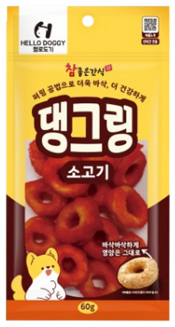 참좋은간식 댕그링 소고기 60g 강아지 육포