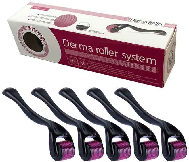 다제이샵 mts 더마 롤러 마이크로 니들 페이스롤러, 5개, 0.5mm - 쿠팡