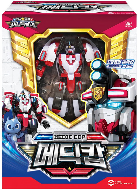 MINIFORCE 迷你特工隊 救援戰警 變形機器人玩具, 1個