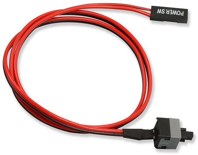 컴퓨터 PC 전원 스위치 리셋 파워 케이블 버튼 50cm, 1개