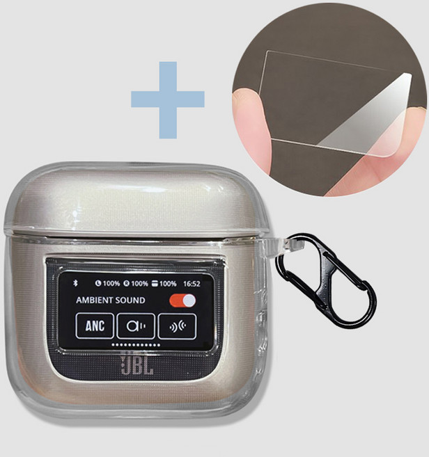 호환 JBL TOUR PRO3 투명 케이스 커버 액정필름 2종 방탄셋트, TOUR PRO3 방탄셋트, 1개