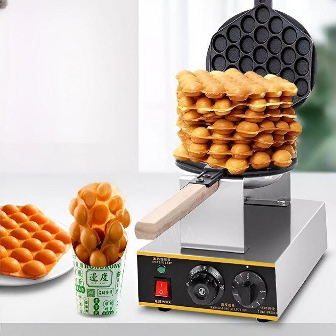 업소용 홍콩와플 기계 메이커 제조기 에그 간식, 2. 본체+도구세트