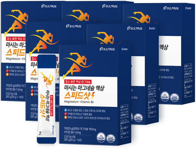 마시는 마그네슘 액상 스피드샷, 6박스, 14회분