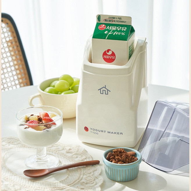 홈빙 초간편 요거트 메이커 Y-1000 (유리병 포크레인스푼 포함), 홈빙 초간편 요구르트제조기 Y-1000 +전용 유리병