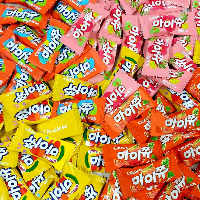 마이쮸 100g A세트 써니피치맛1 핑크리치맛1 캔털루프멜론맛1 애플망고맛1 하스1, 4개