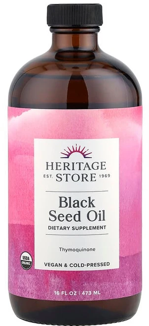 Heritage Store 블랙 씨드 오일 473ml(16fl oz) HRP-82571, 1 - 쿠팡