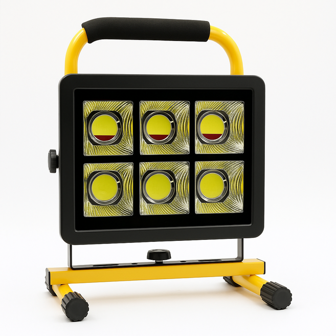 담스플러스180W LED 충전식 작업등 휴대용 야외조명 캠핑등 공사 현장등 삼각대겸용 KC인증 방수 투광기, 1개