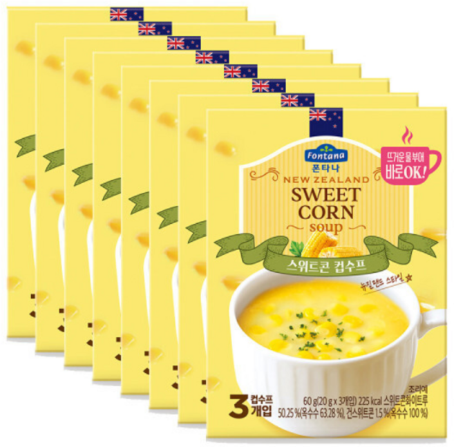 폰타나 스위트콘 컵수프, 20g, 24개